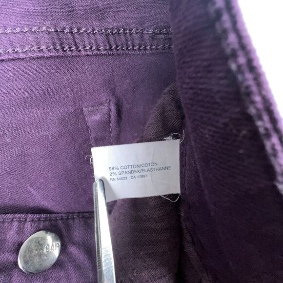 Gap Women's Premium Skinny Jeans Size 10/30 Mid Rise Denim Stretch Purple - Picture 6 of 11